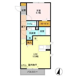 クレア Ⅰ【3階】の間取り