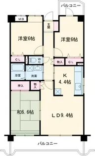 コーポレート西船橋【5階】の間取り