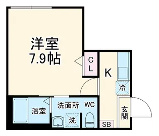 ラミアアルテ若葉【1階】の間取り