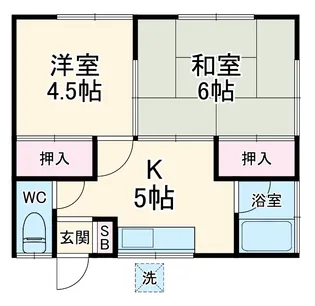 大山コーポ【2階】の間取り