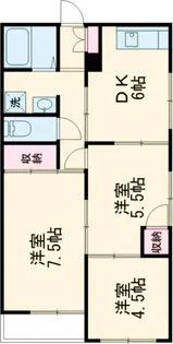 エーデルハイムA【206号室】の間取り