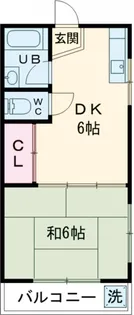 永田マンション【5階】の間取り