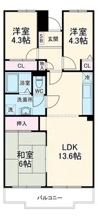 アガット日吉【3階】の間取り