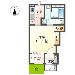SerenoⅢ(セレーノⅢ)【1階】の間取り