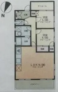 メゾン・ド・アミ【3F号室】の間取り