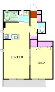 シエル・ブリュー B【1階】の間取り