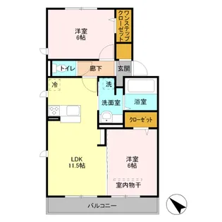 アトレ A【2階】の間取り