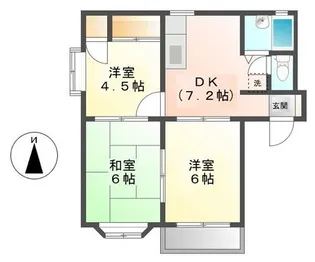 中村ハイツ【2階】の間取り