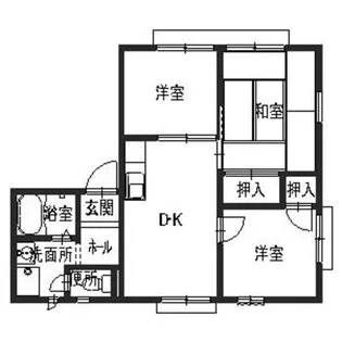 グリーンハイツ上町【201号室】の間取り
