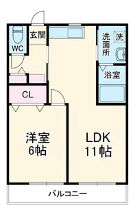 レジデンスNEO【102号室】の間取り