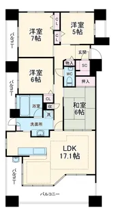ライオンズステーションプラザ安城【301号室】の間取り