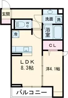 Dアセット飛田給【2階】の間取り