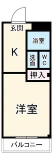 マンションあすか【4階】の間取り