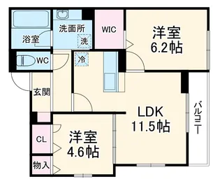 IS・アルディア【2階】の間取り