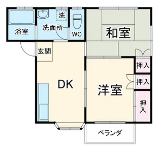 サンハイツ【2階】の間取り