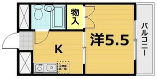 サンモール第三青葉台【208号室】の間取り