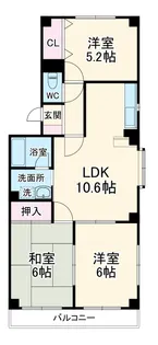 メゾンメルベーユ【201号室】の間取り