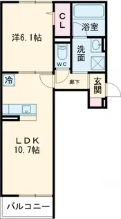 リバティスクエアⅢ【3階】の間取り