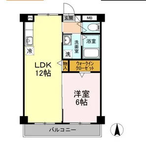 パークサイドスズキ【2階】の間取り