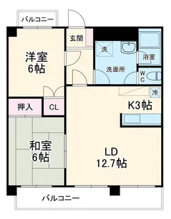 第2エステート丸万【1階】の間取り