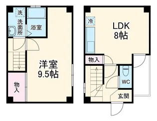 アルカス千本通【2A号室】の間取り