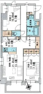 コートデルトゥール昭島【4階】の間取り