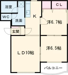 ピュアライフ佐藤【1階】の間取り