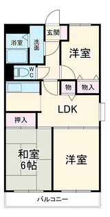 ビバリーヒルズ【2階】の間取り