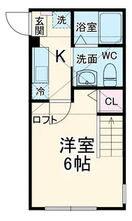 リベルテ相模原【2階】の間取り