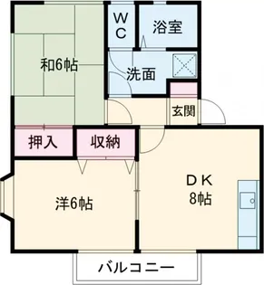 シエスタ【2階】の間取り