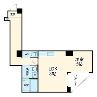 b.UEMACHIDAI【701号室】の間取り