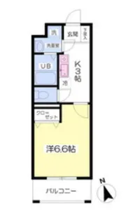 グランピュア・カミヤ【103号室】の間取り