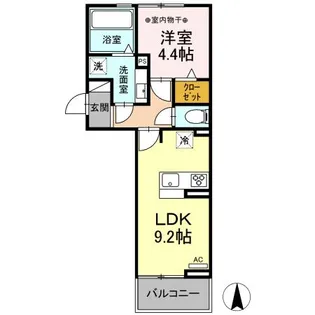 カサグランデ松下【2階】の間取り