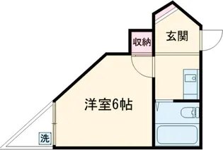 ルミエール東代【105号室】の間取り