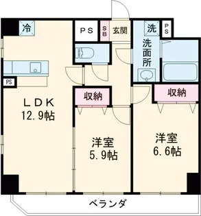 クラティオ【2階】の間取り