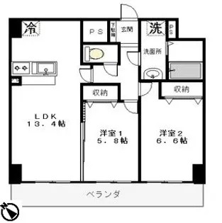 クラティオ【7階】の間取り