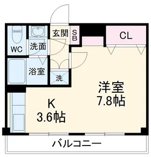 フラワーハウス宮崎台【3階】の間取り