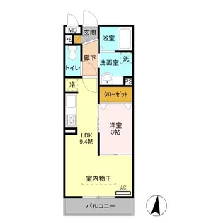 エクセレント【2階】の間取り