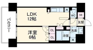 BLESS宮崎台【13階】の間取り