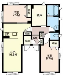 プランドール【101号室】の間取り