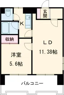 CITY M-56【9階】の間取り