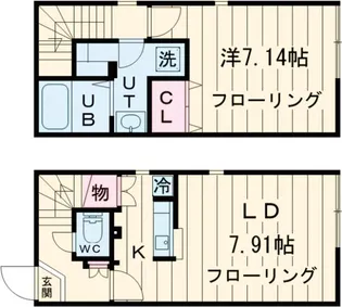 ブランシェ荏原中延【4階】の間取り