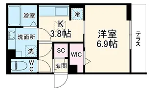 D-avance池端【1階】の間取り