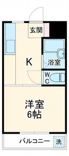 カブリオレ【206号室】の間取り