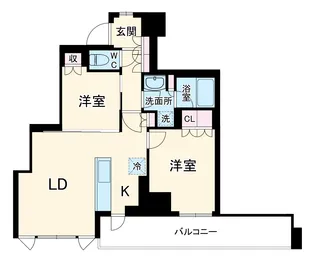 大宮スカイ&スクエア ザ・タワー【2201号室】の間取り