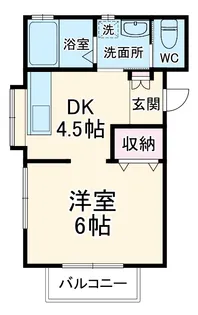 コアハイム【1階】の間取り