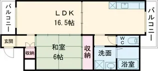 ドムス羽衣【303号室】の間取り