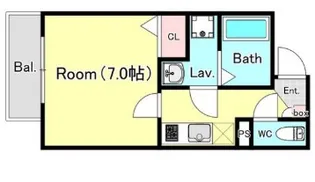 パシフィックコート【103号室】の間取り