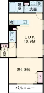コンポジット経堂【404号室】の間取り