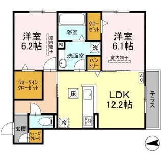 エコーDQ【1階】の間取り